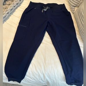 Figs Navy High waisted Joggers LP